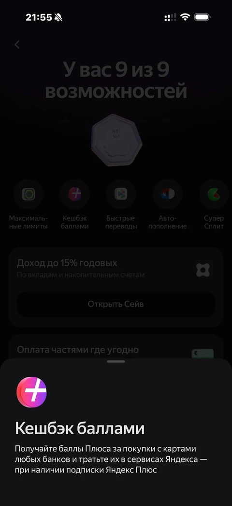 Яндекс Пэй · Профиль · 94